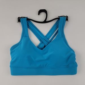*3/$25 NWOT Avia Women's Medium Impact Strappy Sports Bra Small Ocean Teal